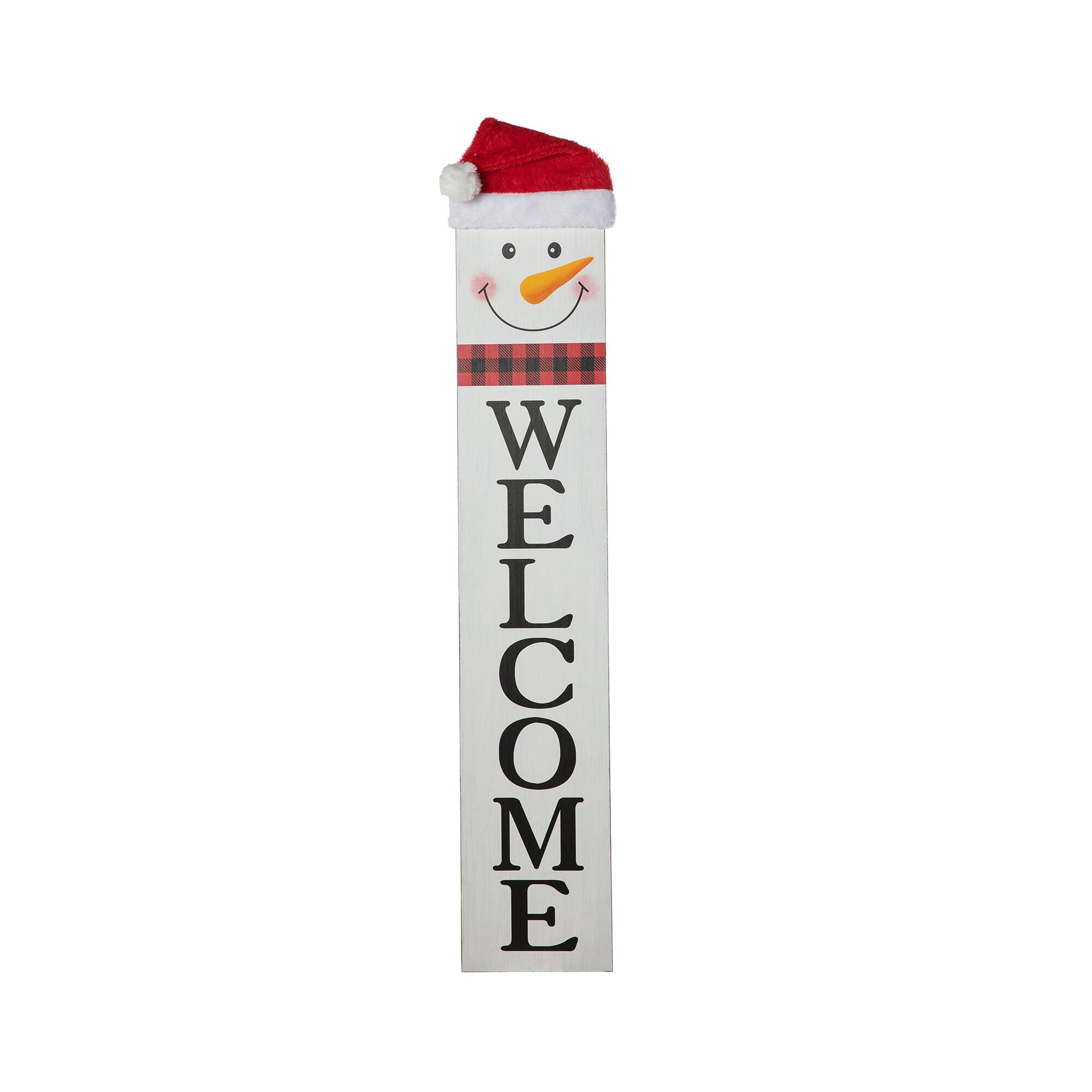 Glitzhome® 42.5'' Reversible Double-Sided Wooden Porch Sign